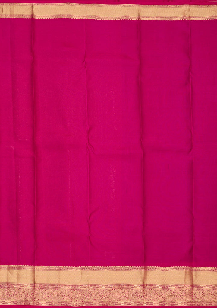 Purple Zariwork Pure Silk Saree-koskii