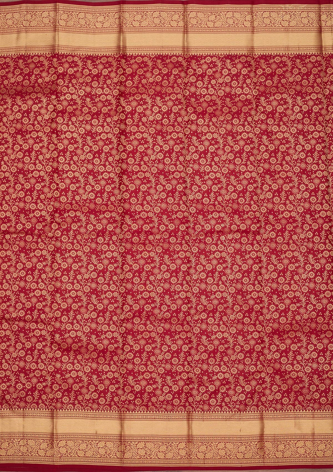 Maroon Zariwork Pure Silk Saree