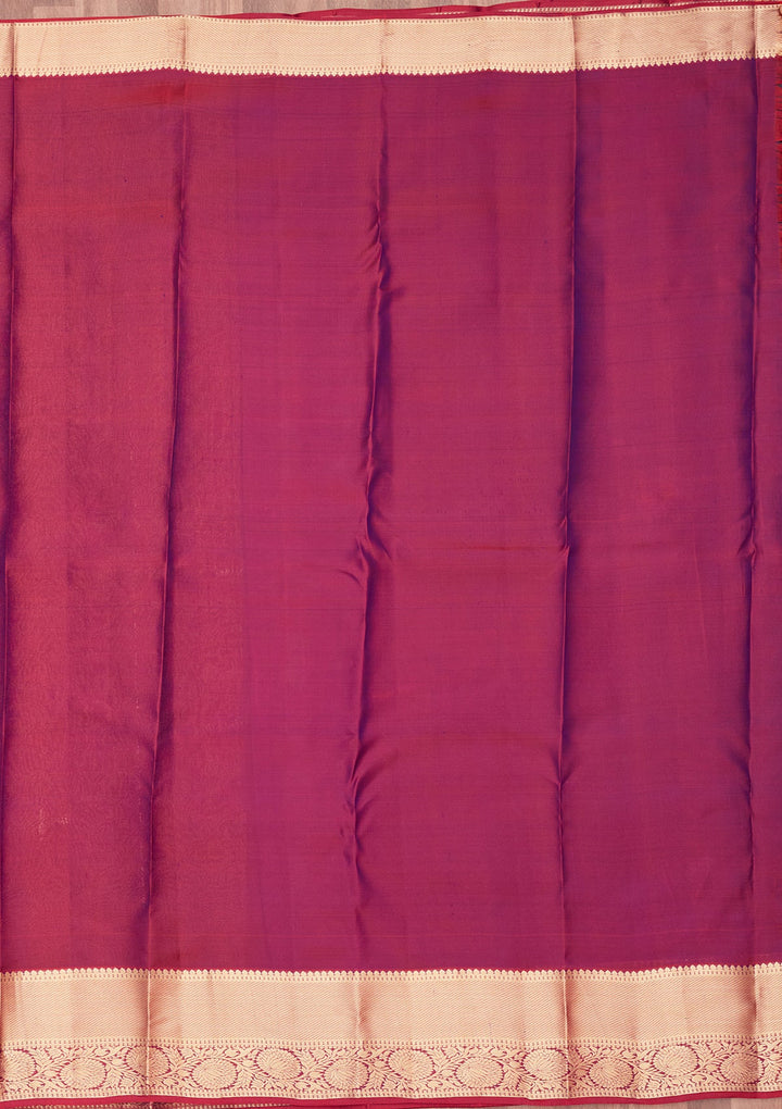 Peacock Green Zariwork Pure Silk Saree-koskii