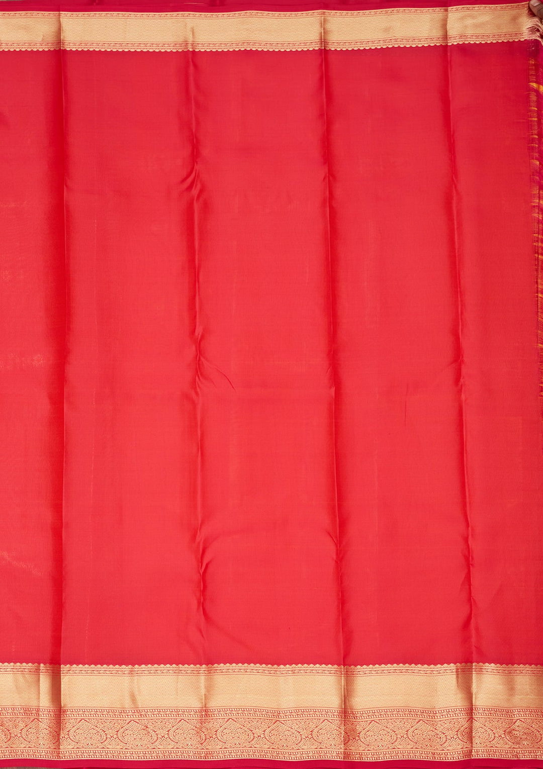 Mustard Zariwork Pure Silk Saree-koskii