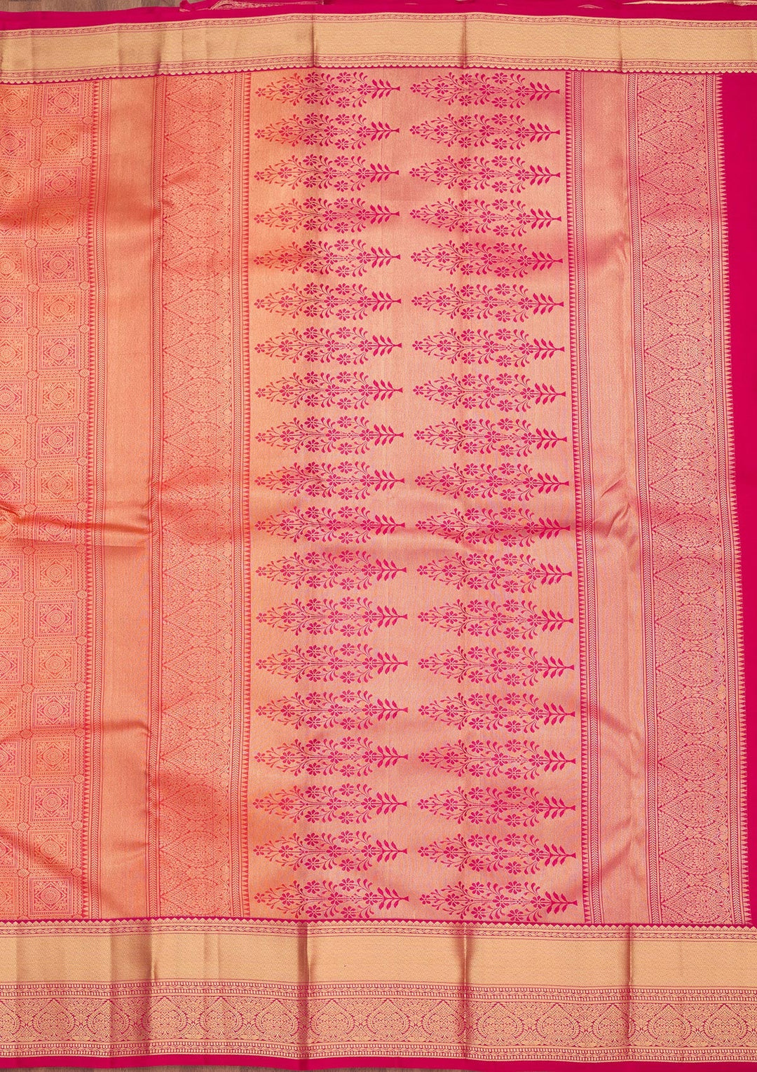 Orange Zariwork Pure Silk Saree-koskii