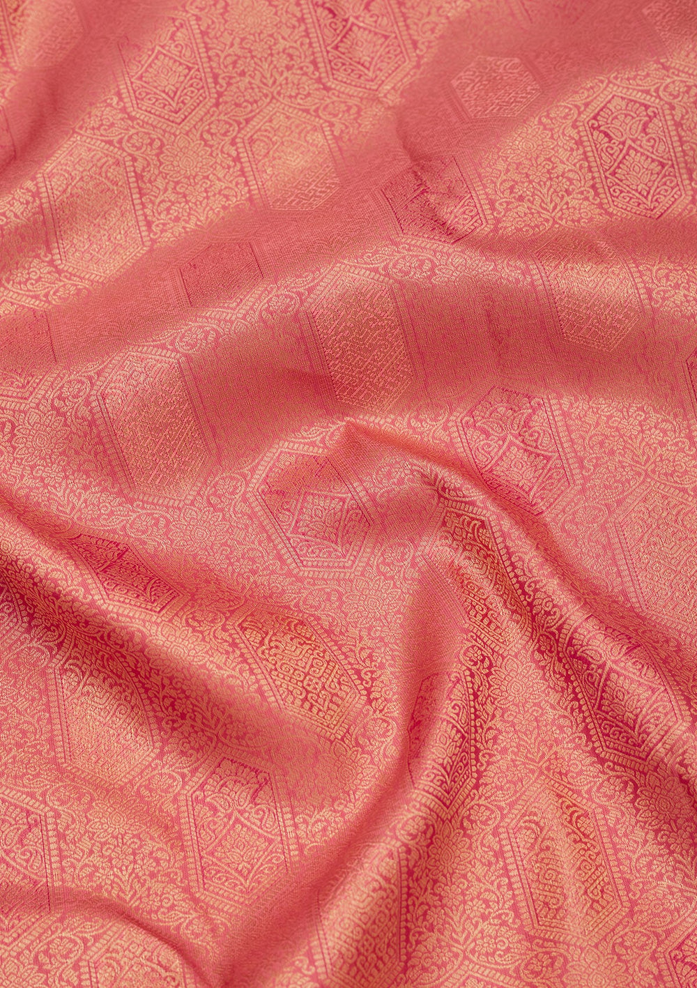 Onion Pink Zariwork Pure Silk Saree-koskii