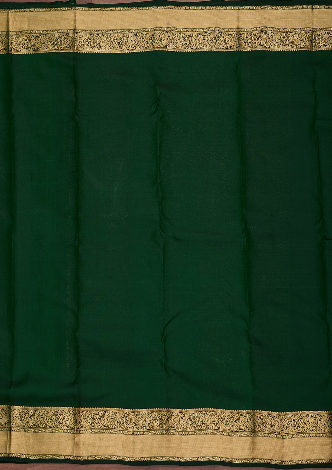 Bottle Green Kanjivaram Pure Silk Saree