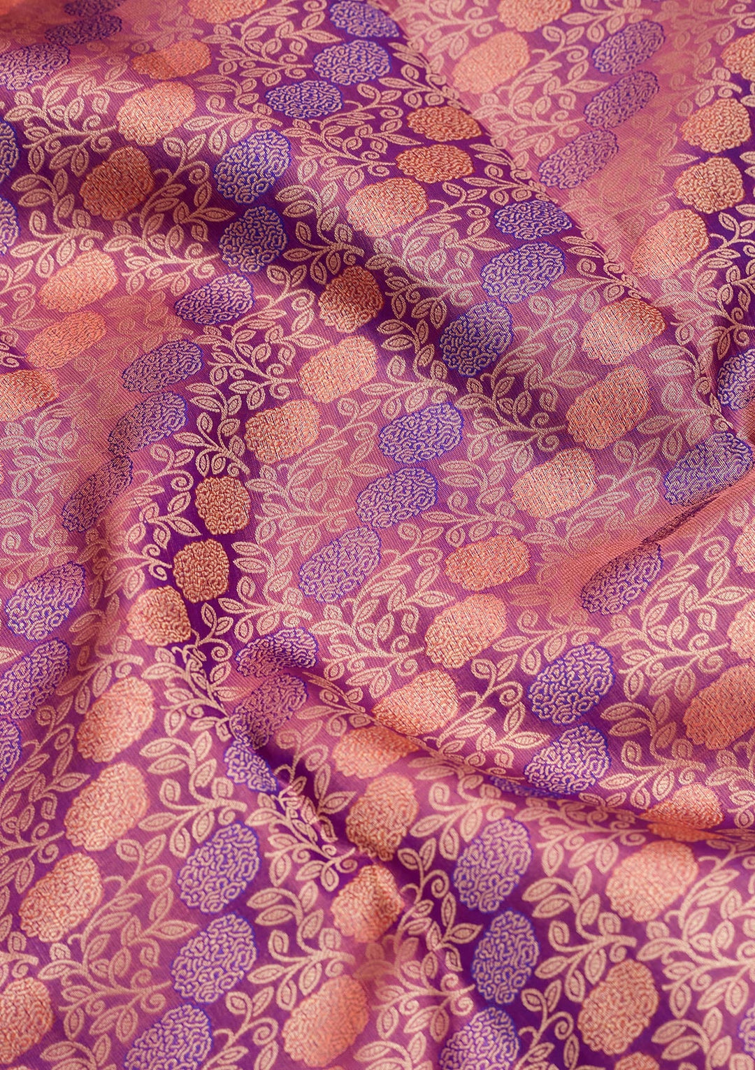 Onion Pink Zariwork Pure Silk Saree-koskii