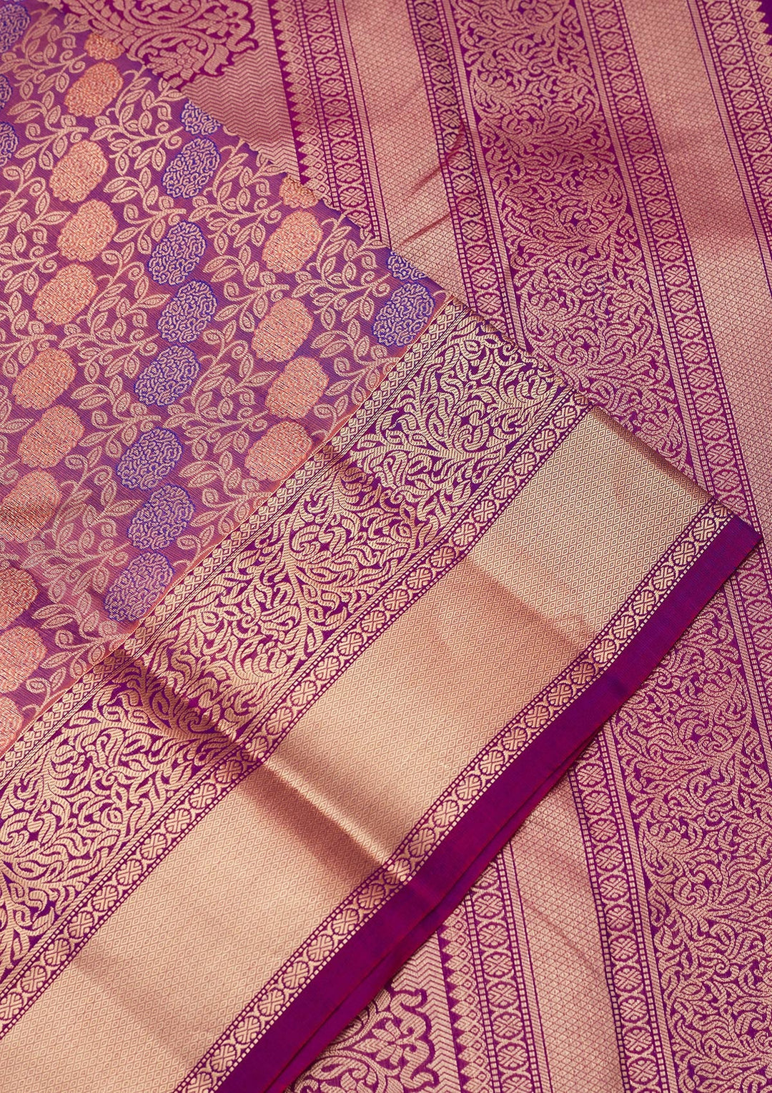Onion Pink Zariwork Pure Silk Saree-koskii