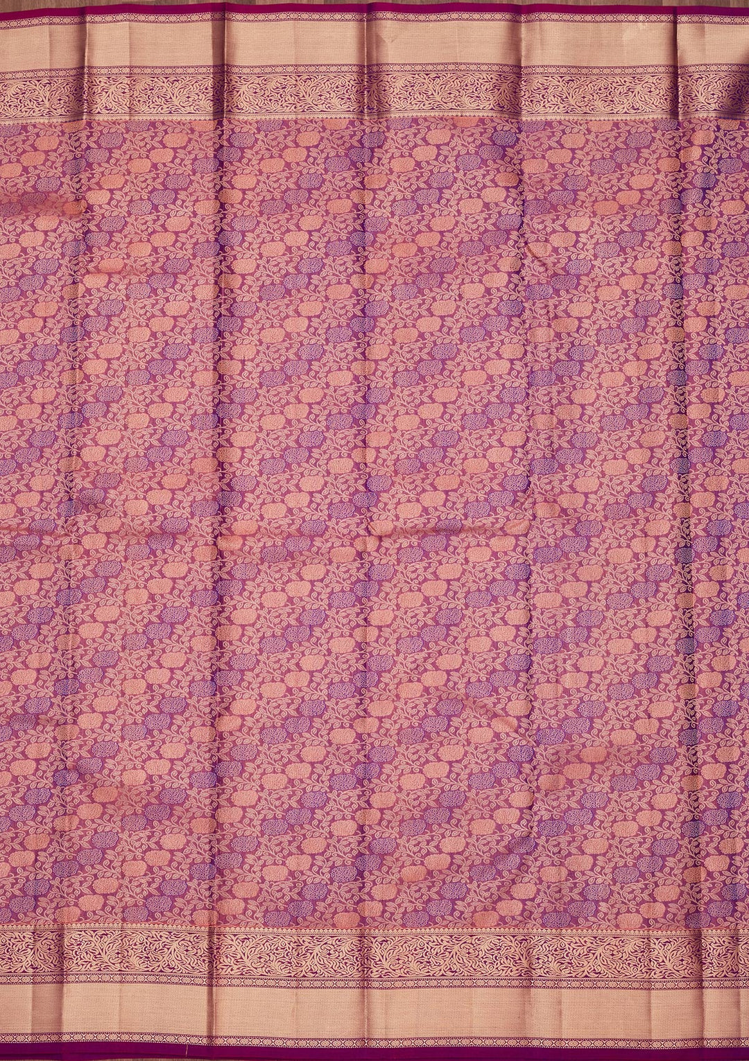 Onion Pink Zariwork Pure Silk Saree-koskii