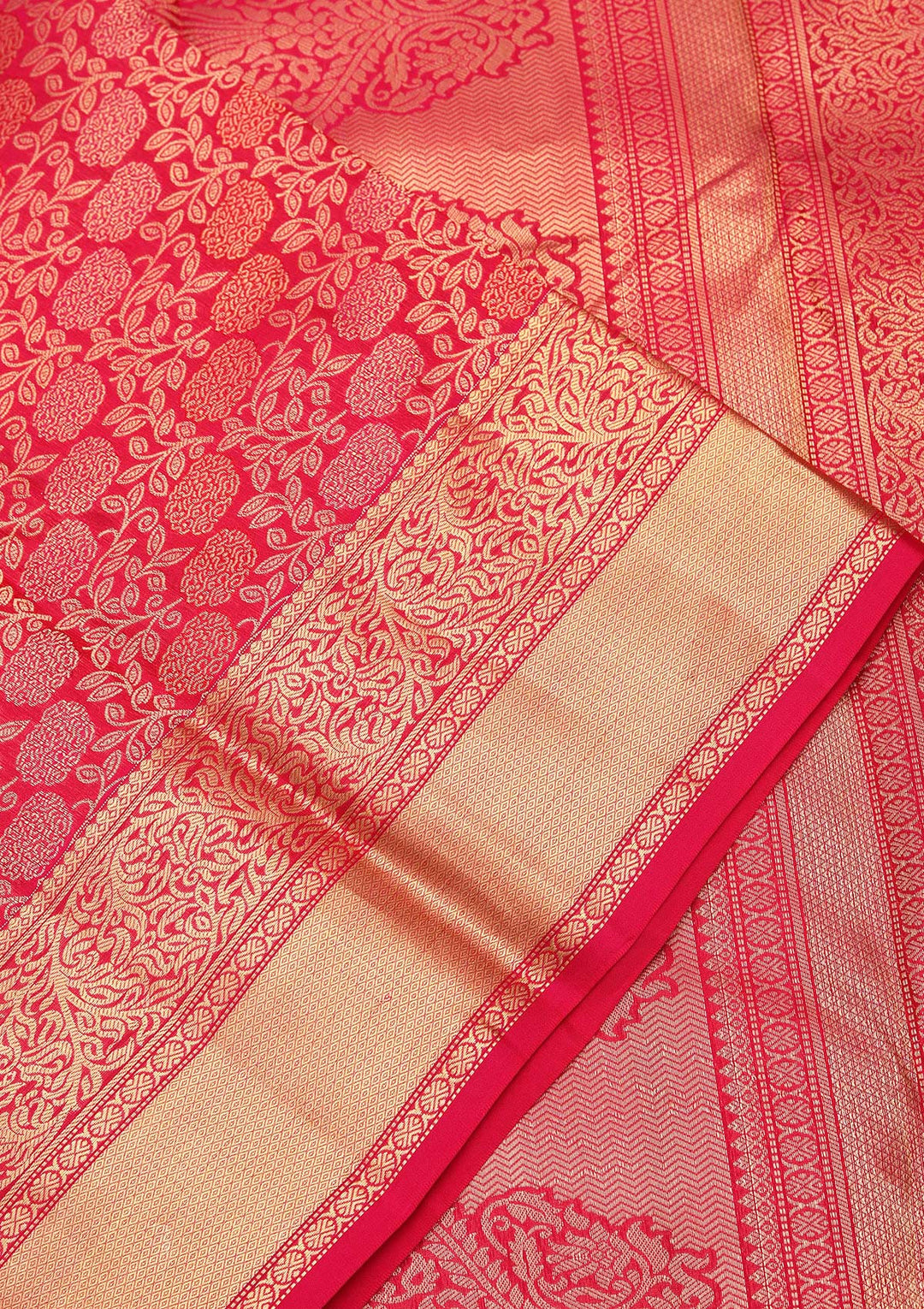 Red Zariwork Pure Silk Saree