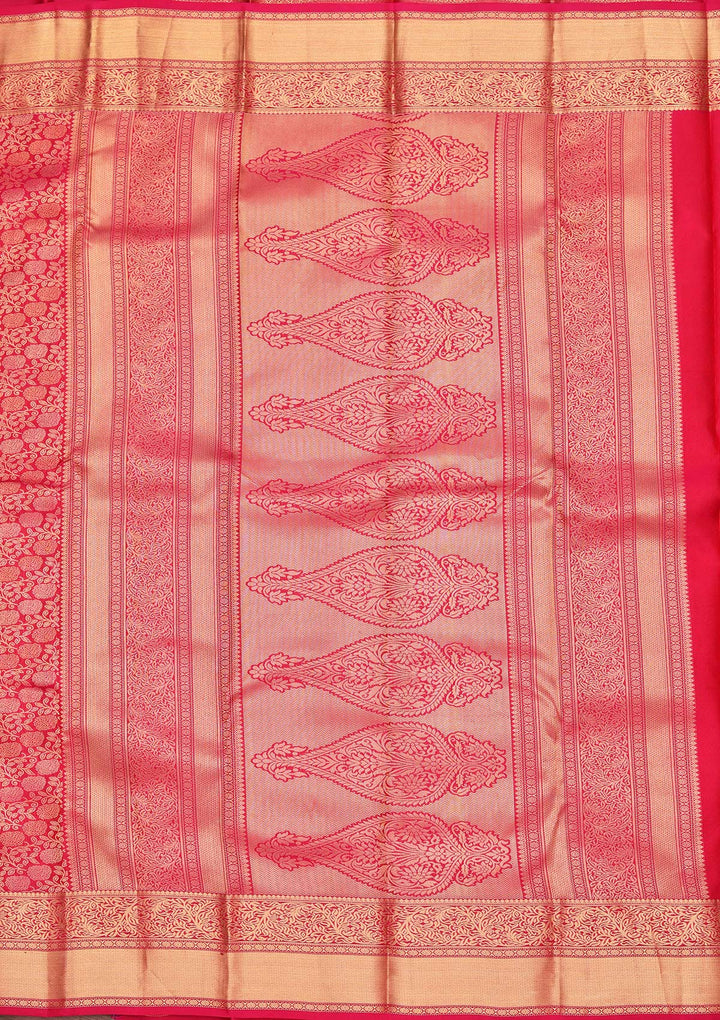 Red Zariwork Pure Silk Saree