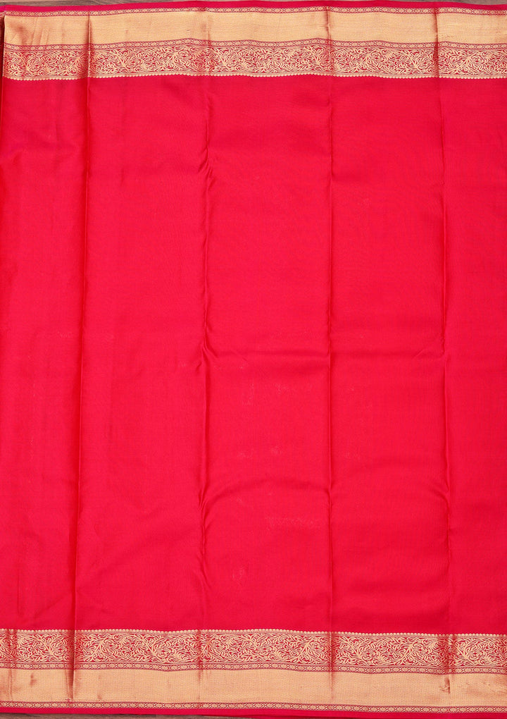 Red Zariwork Pure Silk Saree