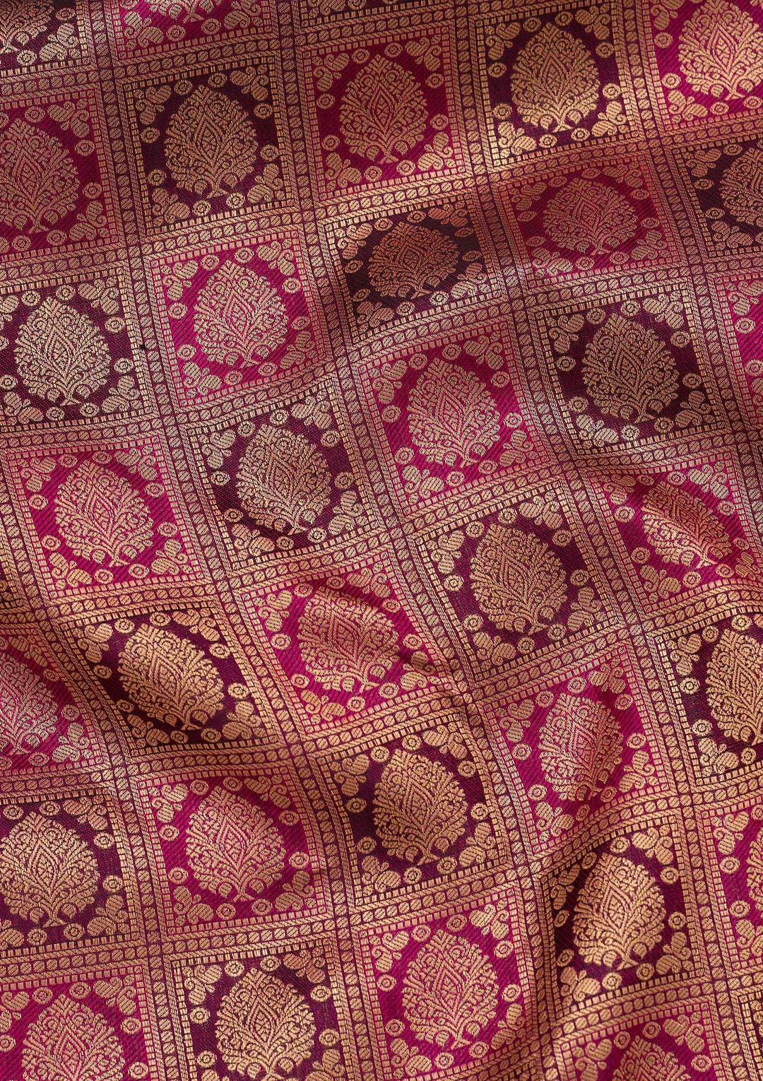Wine Zariwork Pure Silk Saree-koskii