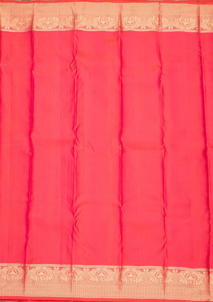Onion Pink Zariwork Pure Silk Saree-koskii