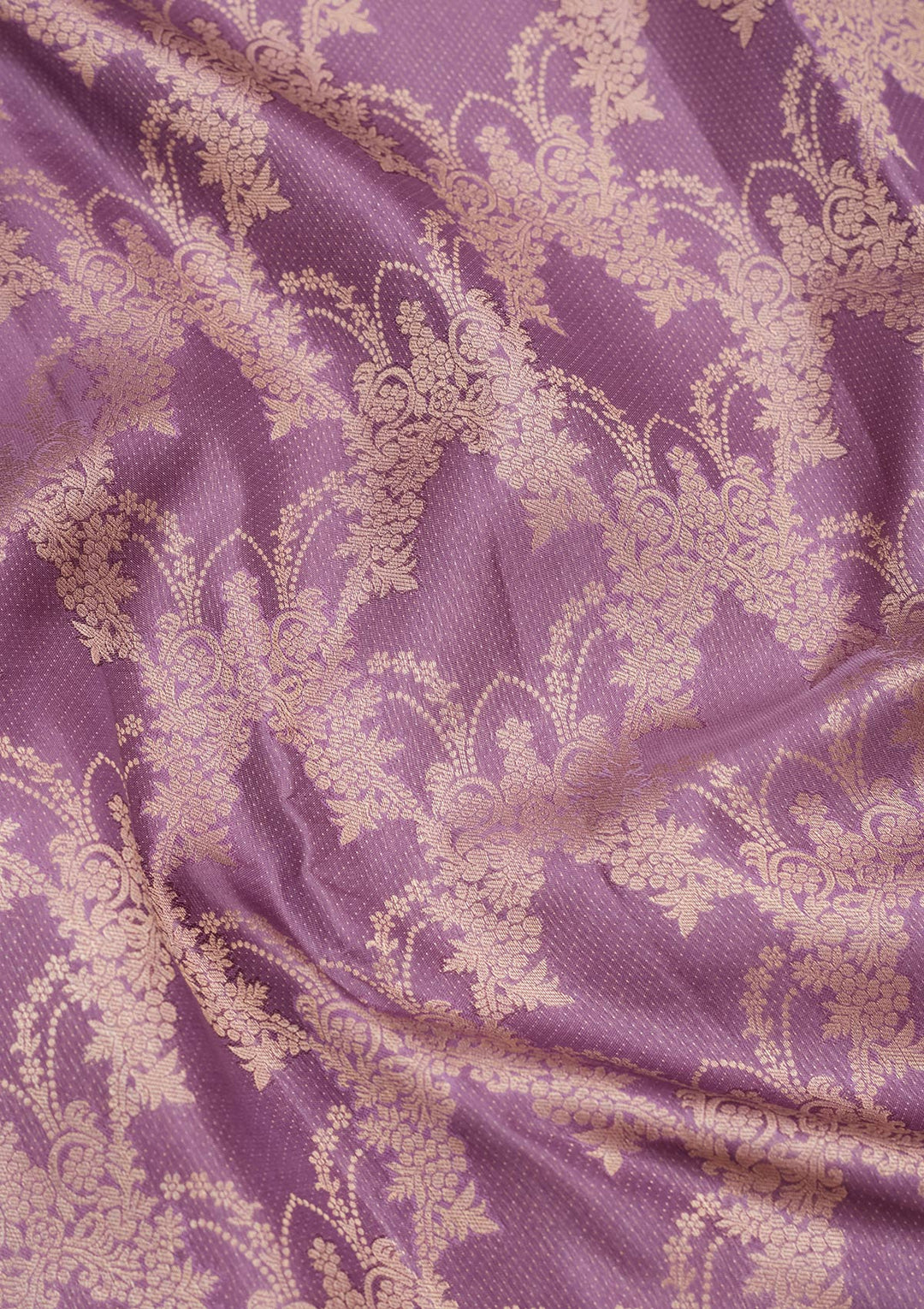 Mauve Zariwork Pure Silk Saree-koskii