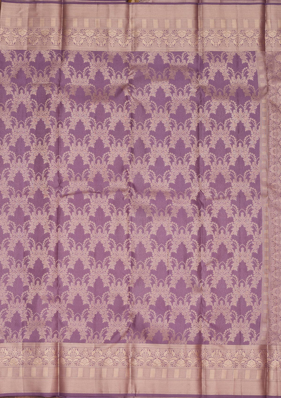 Mauve Zariwork Pure Silk Saree-koskii