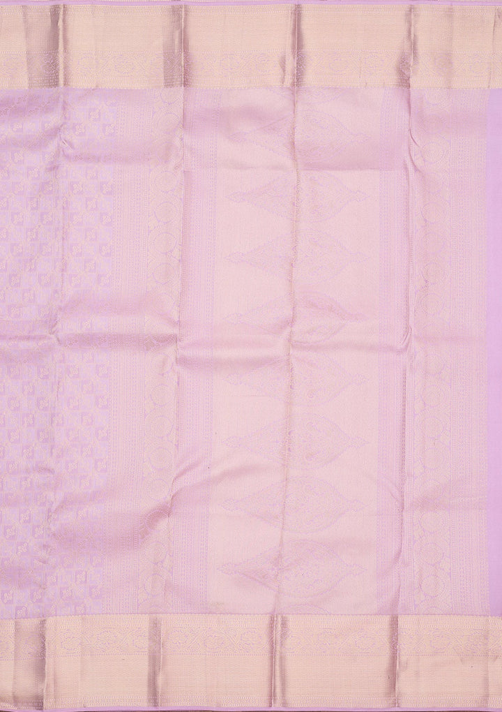 Lavender Zariwork (Gold) Silk Silk_Saree