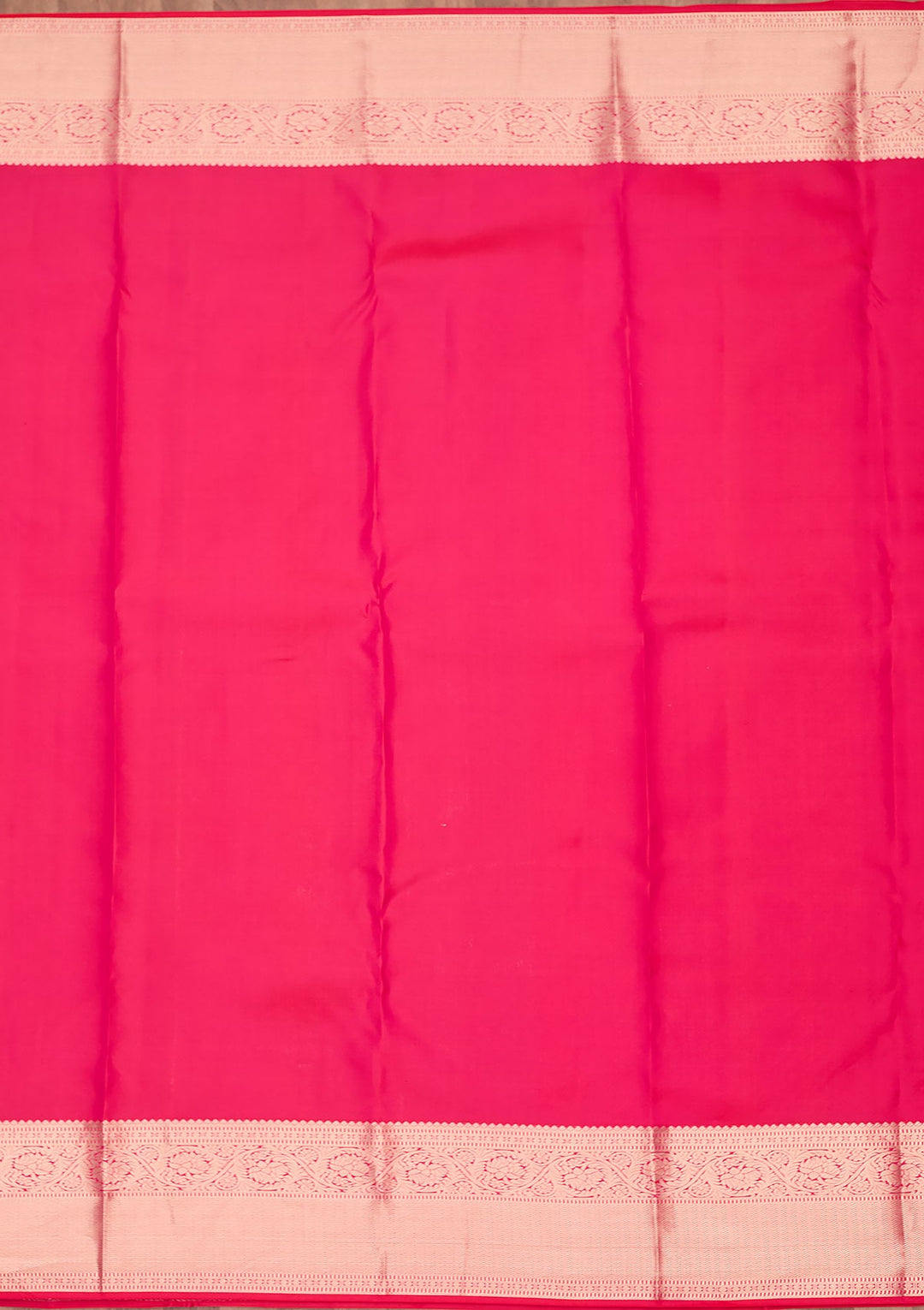 Rani Pink Zariwork Pure Silk Saree-koskii