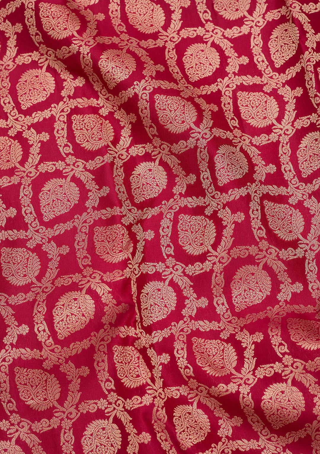 Maroon Zariwork Pure Silk Saree-koskii