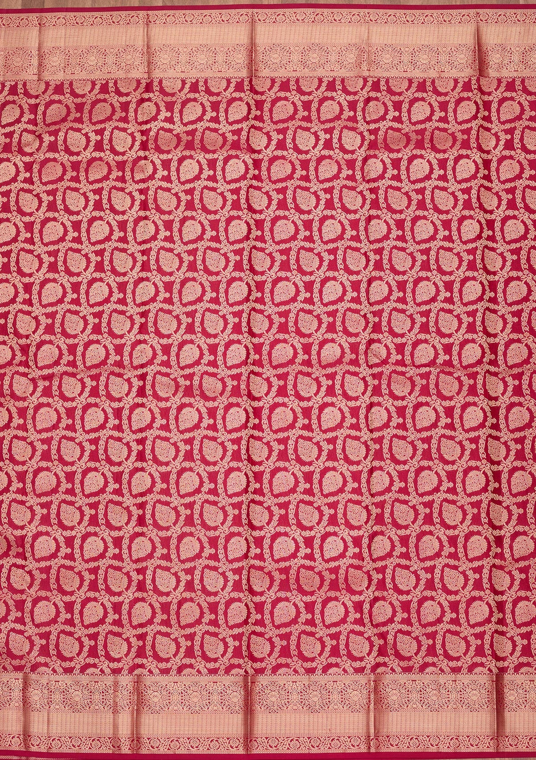 Maroon Zariwork Pure Silk Saree-koskii