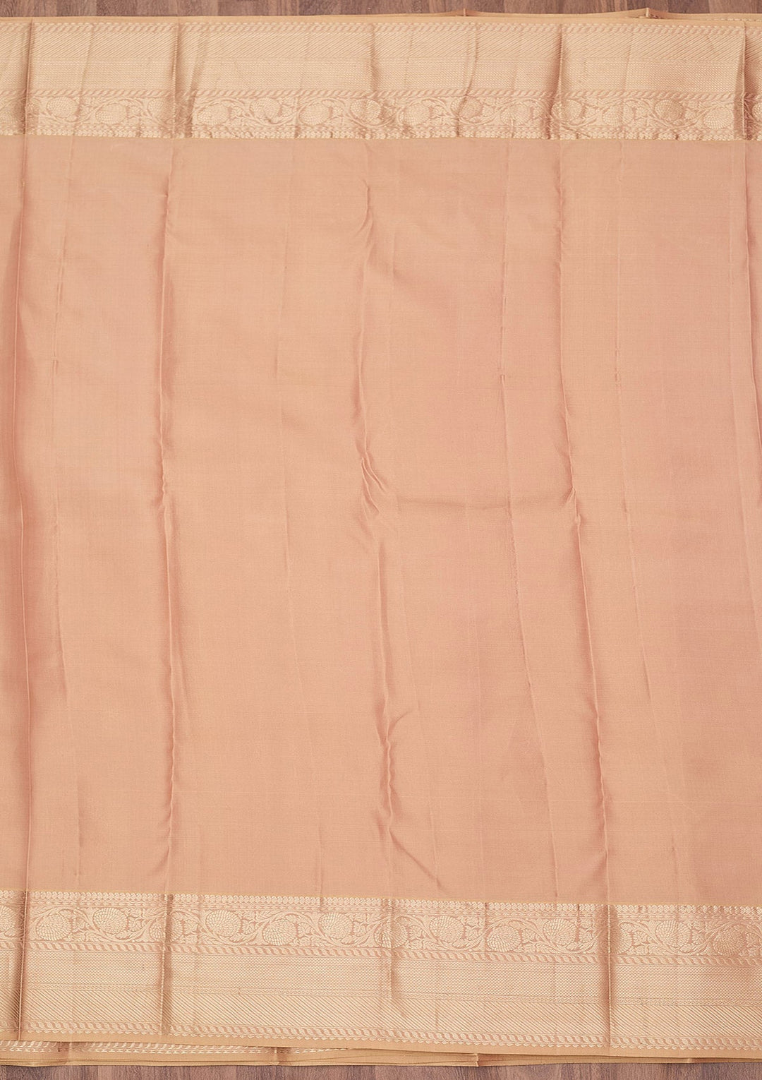 Beige Zariwork (Silver) Silk Silk_Saree