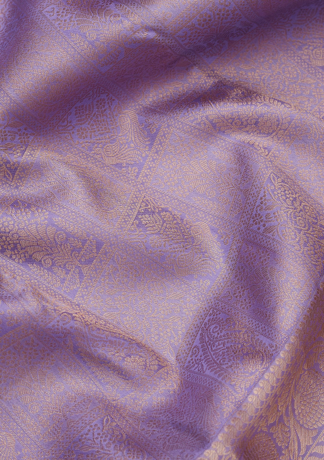 Lavender Zariwork Pure Silk Saree-koskii