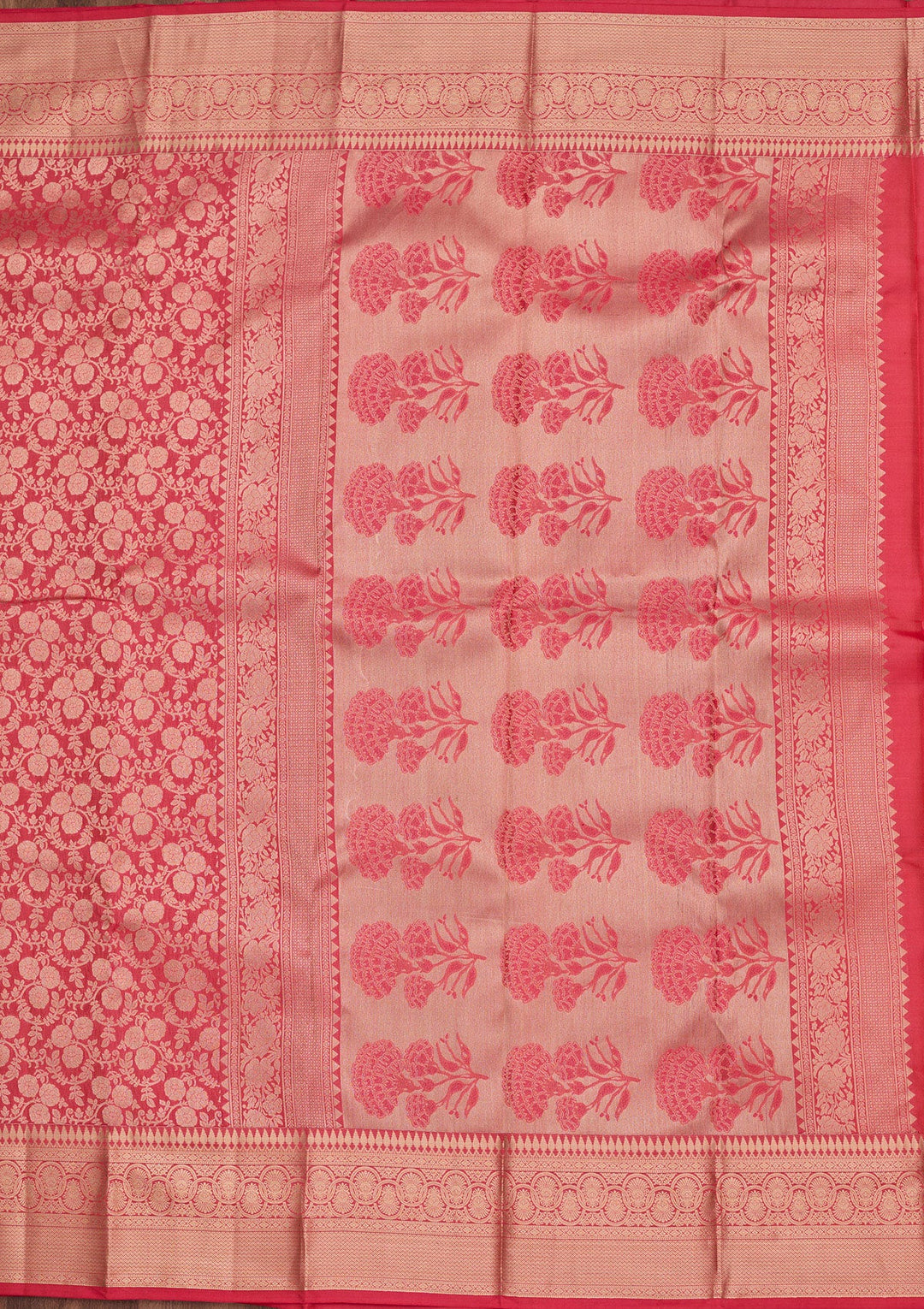 Pink Zariwork Pure Silk Saree-koskii