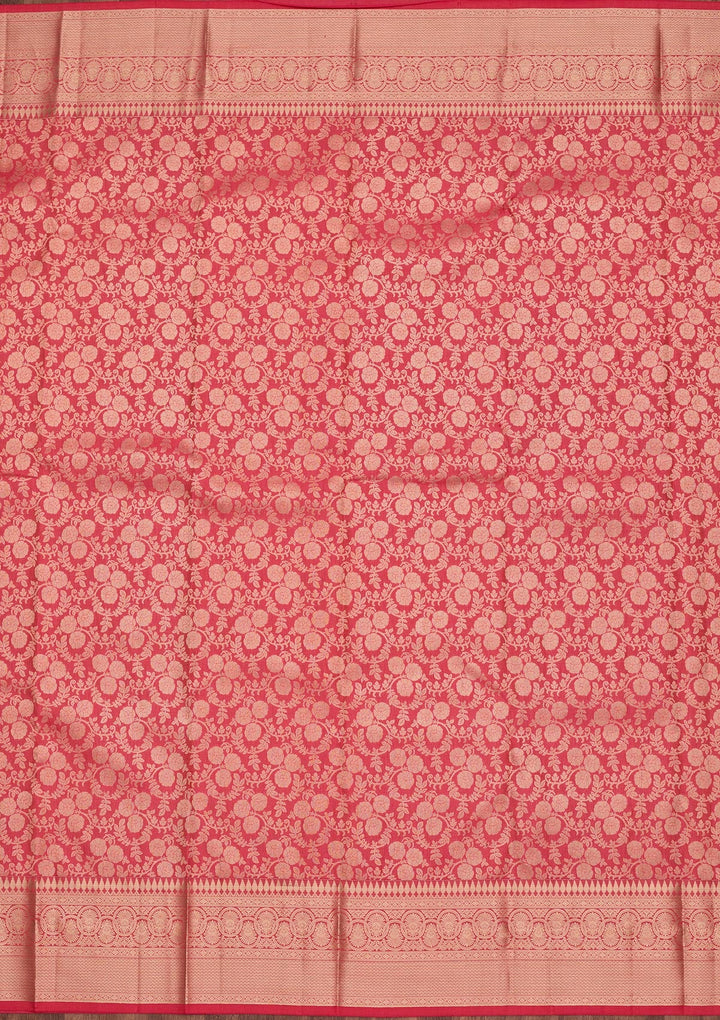 Pink Zariwork Pure Silk Saree-koskii