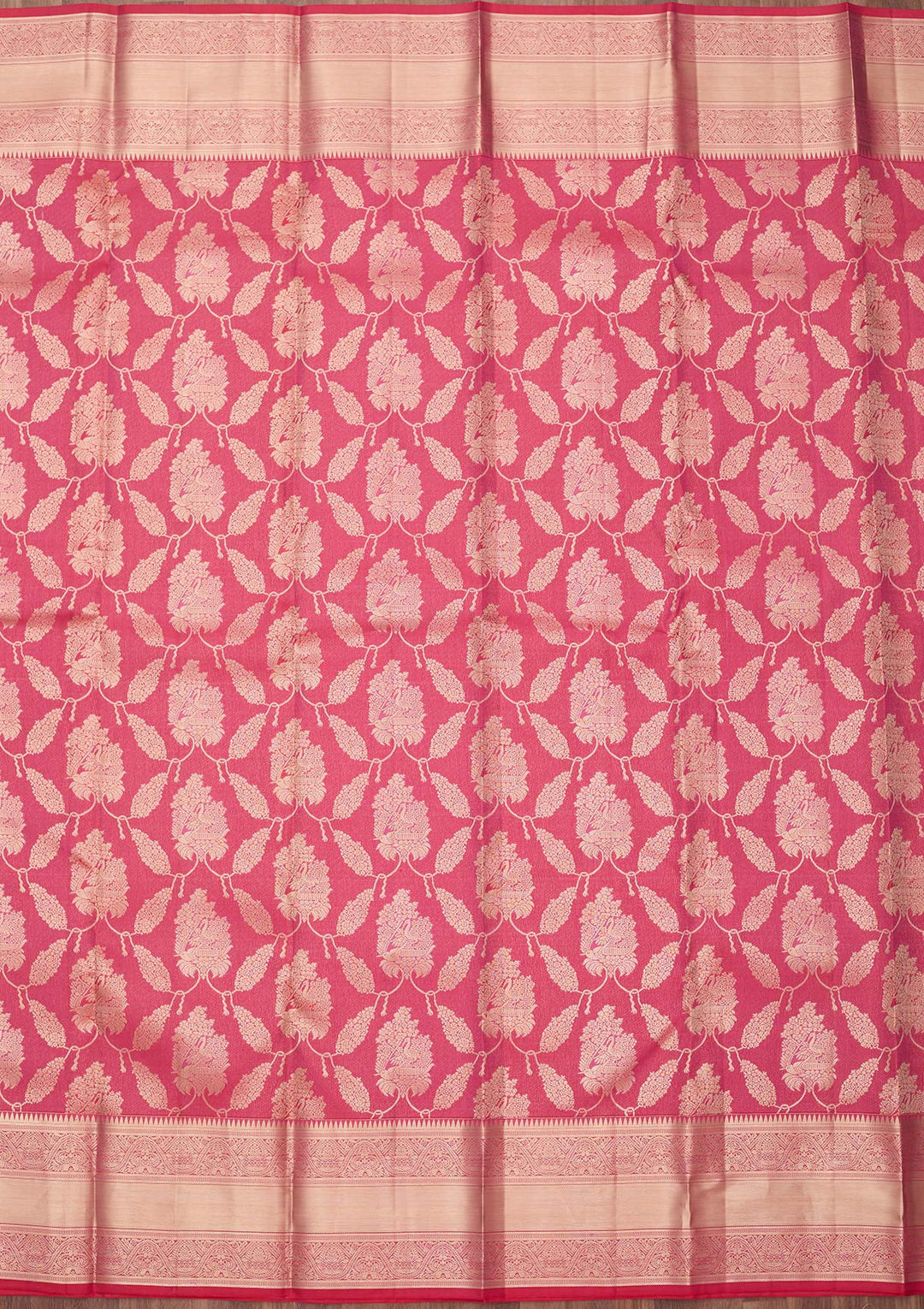 Pink Zariwork (Gold) Silk Silk_Saree