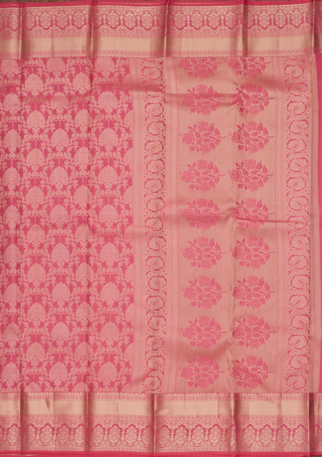 Onion Pink Zariwork Pure Silk Saree-koskii