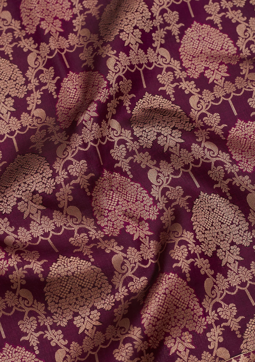 Purple Zariwork Pure Silk Saree-koskii