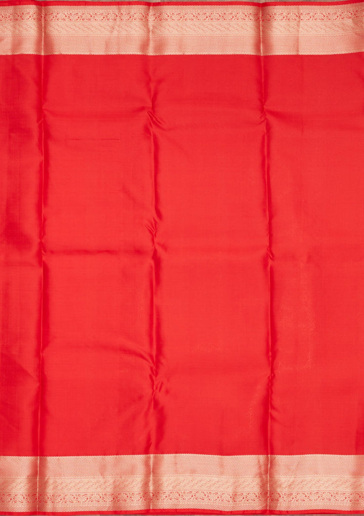 Red Zariwork Pure Silk Saree-koskii