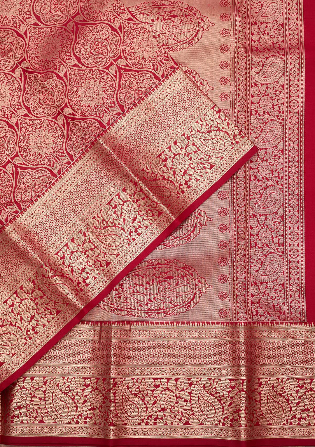 Maroon Zariwork (Gold) Silk Silk_Saree