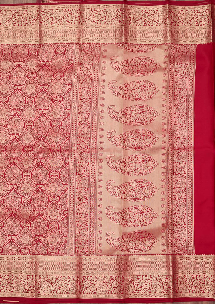 Maroon Zariwork (Gold) Silk Silk_Saree