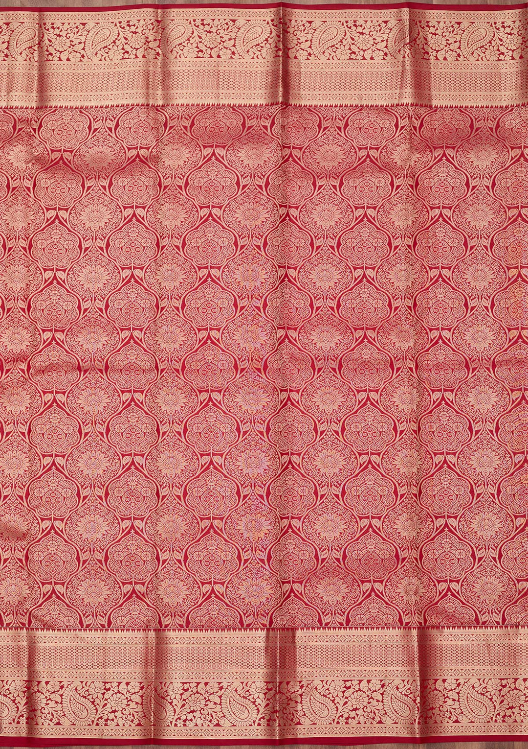 Maroon Zariwork (Gold) Silk Silk_Saree