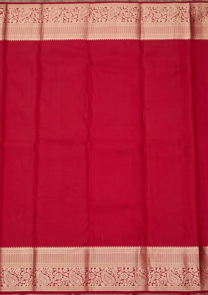 Maroon Zariwork (Gold) Silk Silk_Saree