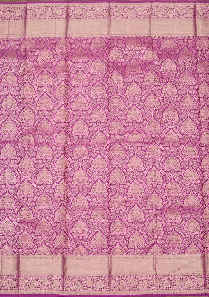 Lavender Zariwork Pure Silk Saree