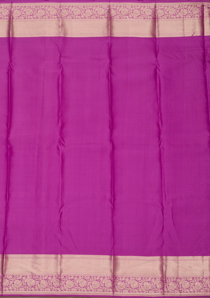 Lavender Zariwork Pure Silk Saree