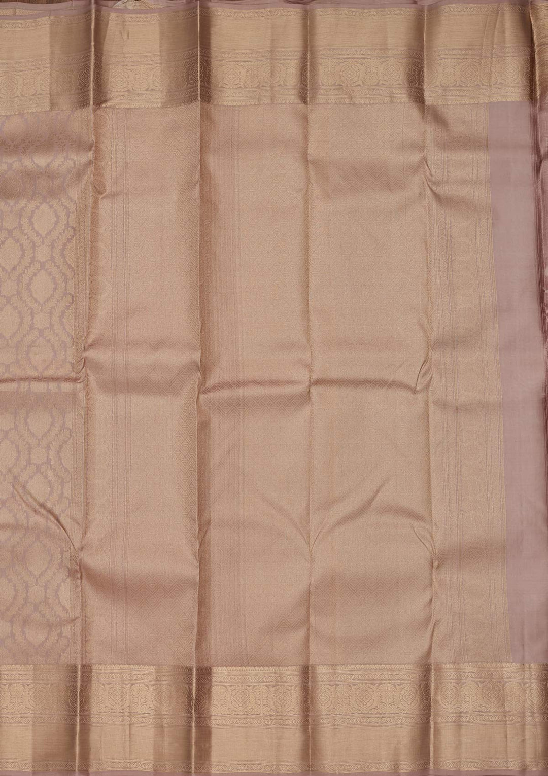 Mauve Zariwork Pure Silk Saree-koskii