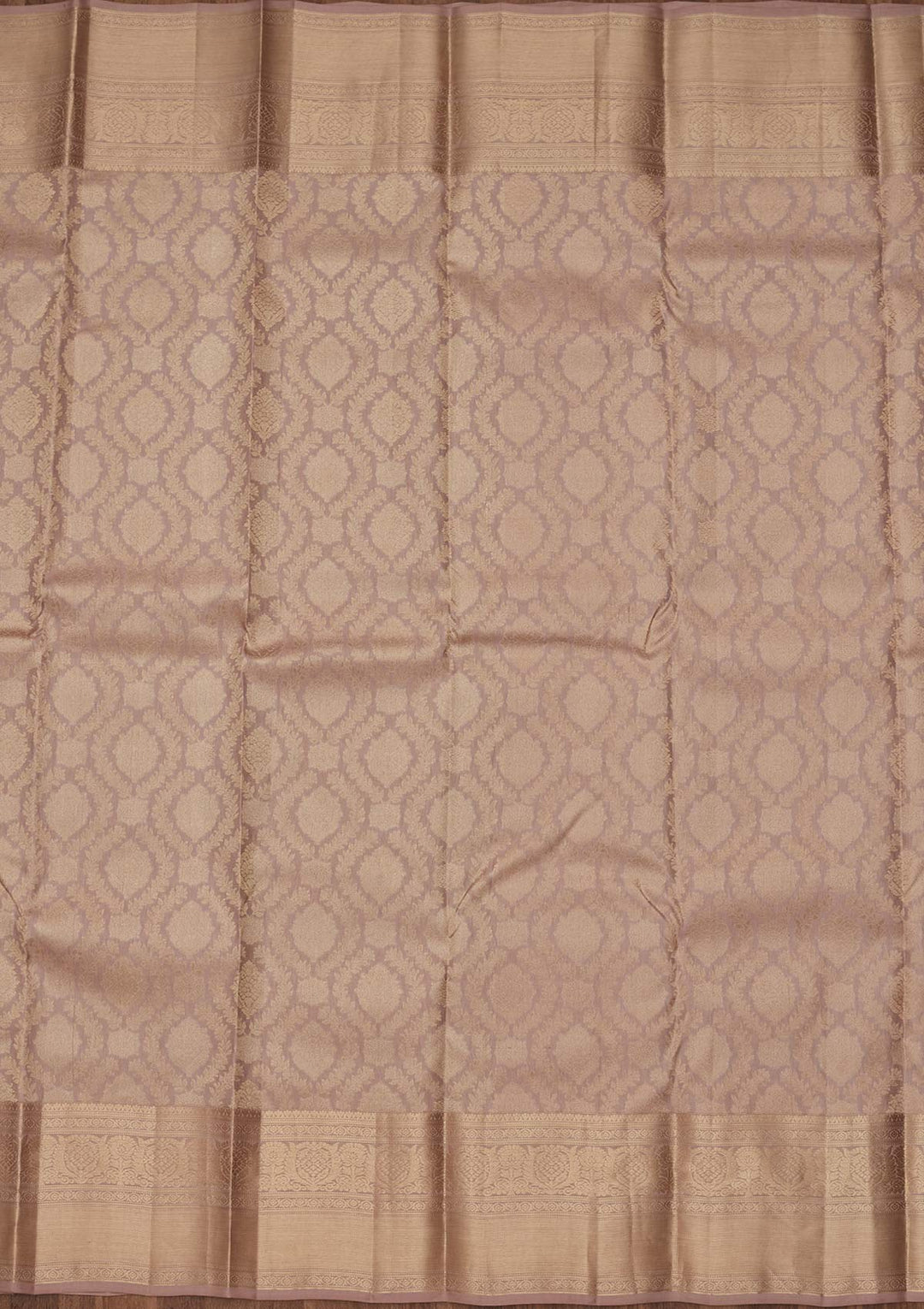 Mauve Zariwork Pure Silk Saree-koskii
