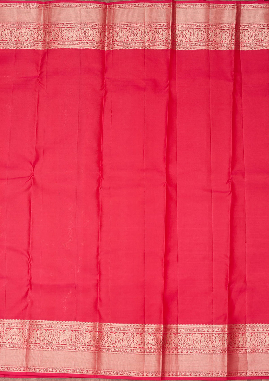 Rani Pink Zariwork Pure Silk Saree-koskii