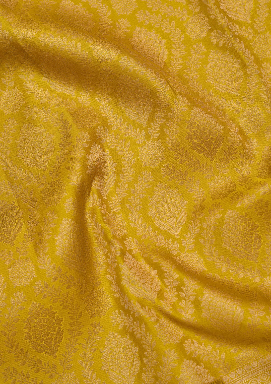 Yellow Zariwork Pure Silk Saree-koskii
