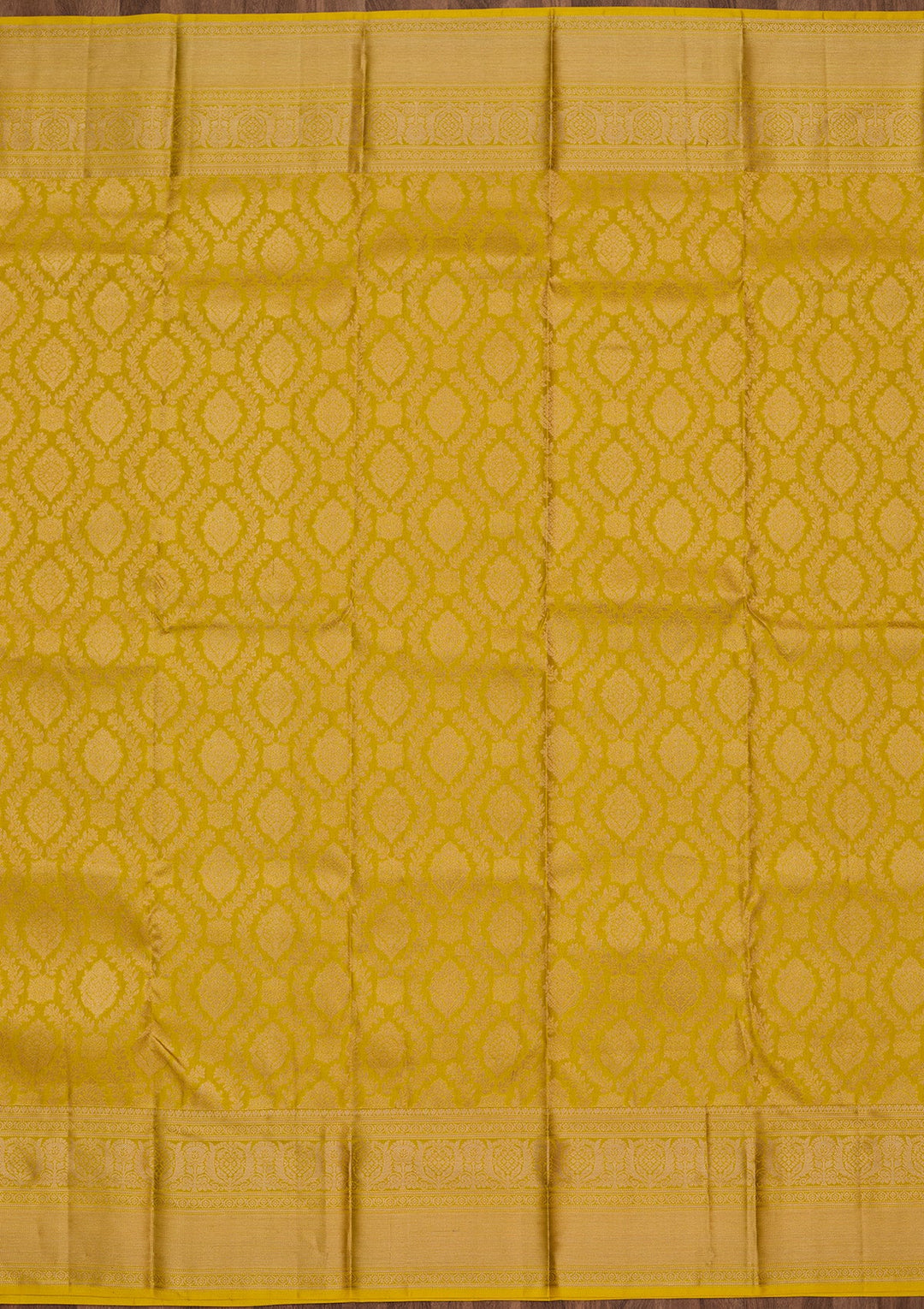 Yellow Zariwork Pure Silk Saree-koskii