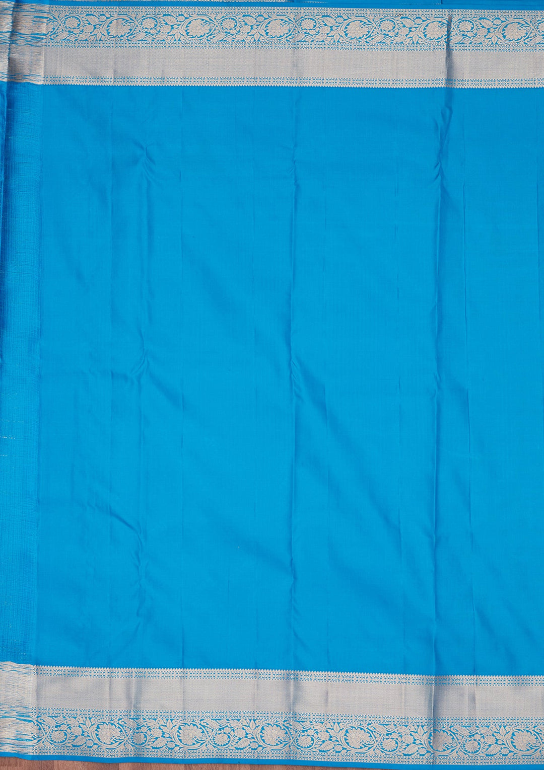 Turquoise Blue Zariwork Pure Silk Saree-koskii