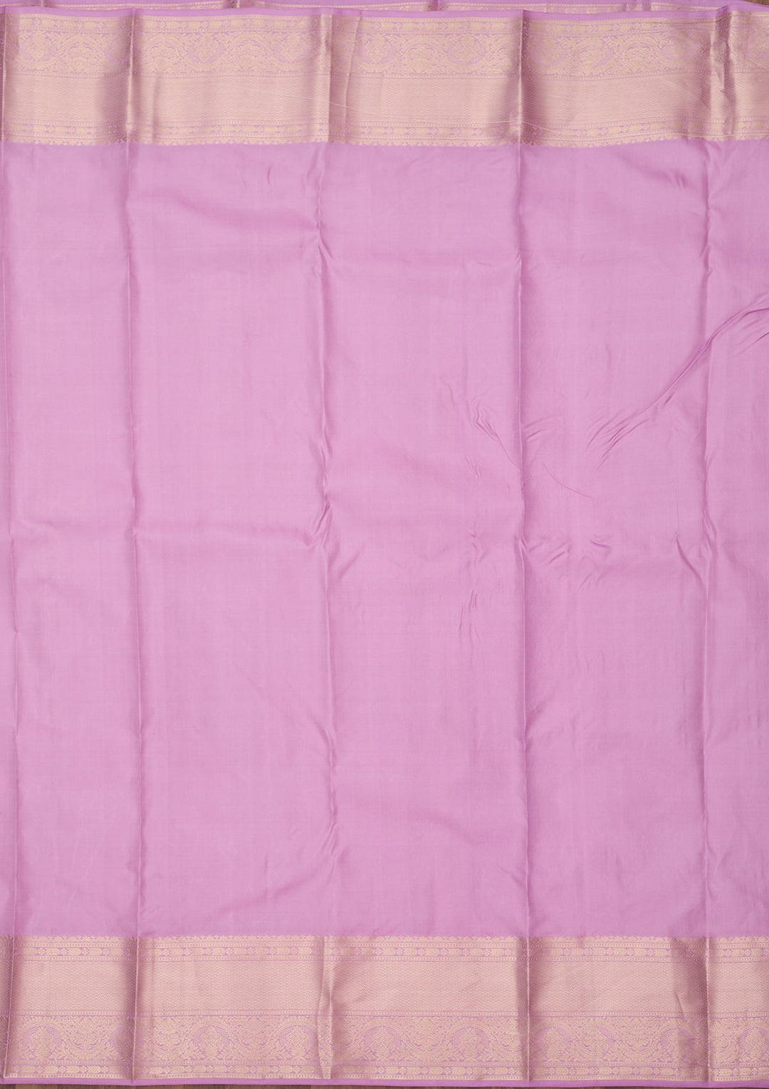 Lavender Zariwork (Silver) Silk Silk_Saree