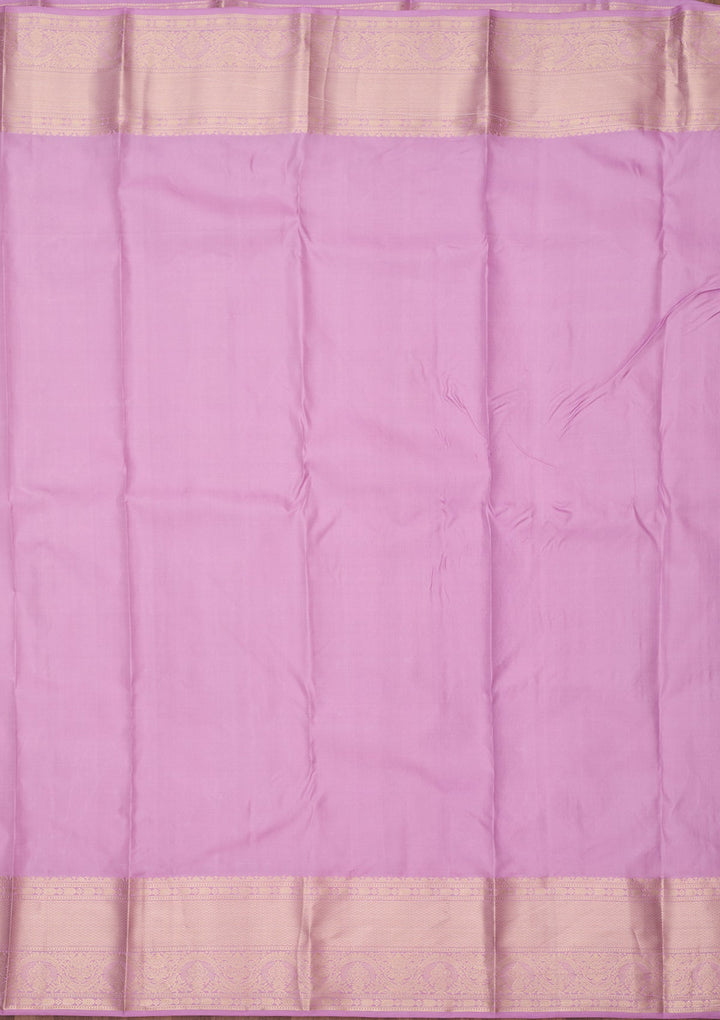 Lavender Zariwork (Silver) Silk Silk_Saree