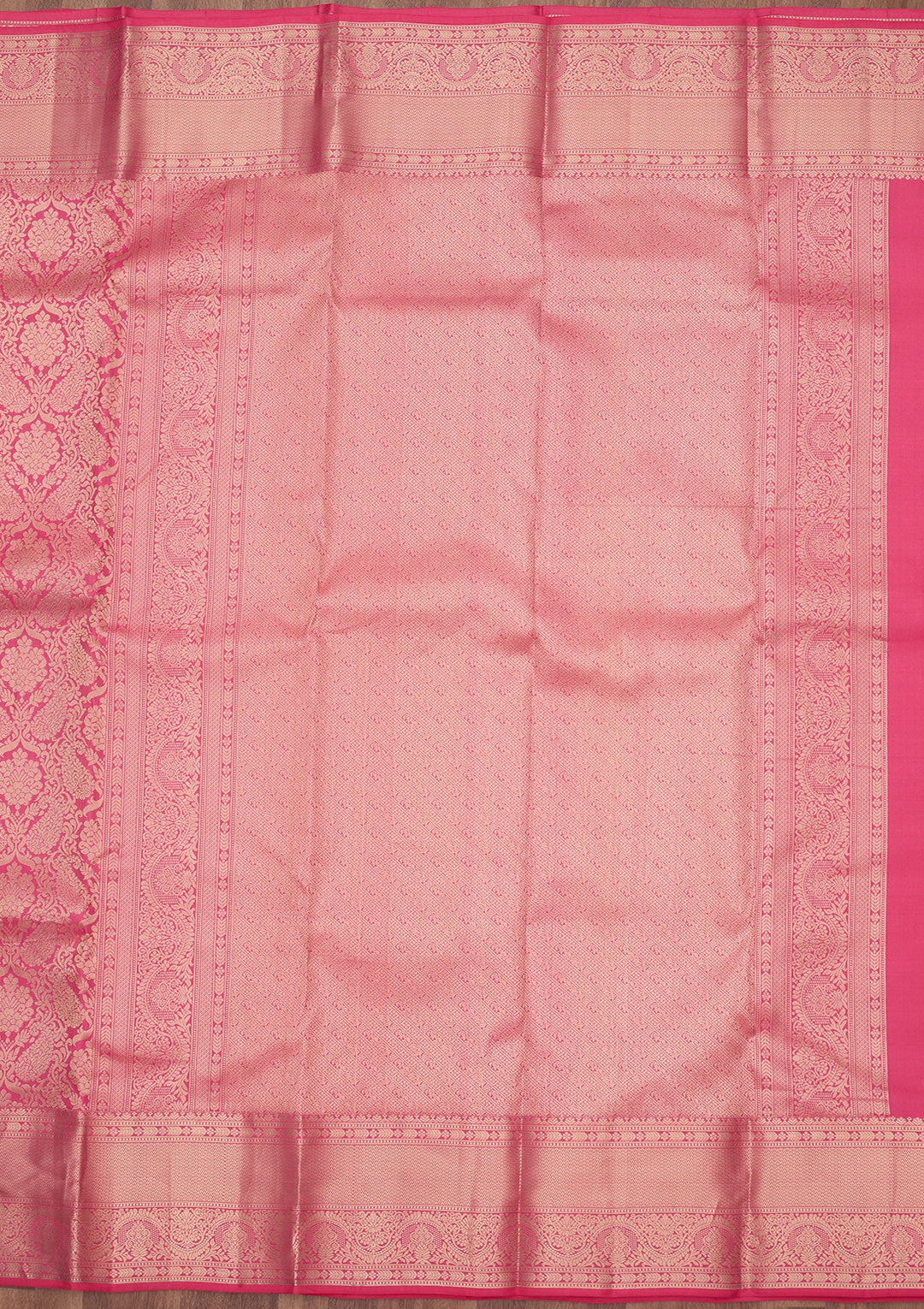 Pink Zariwork (Silver) Silk Silk_Saree