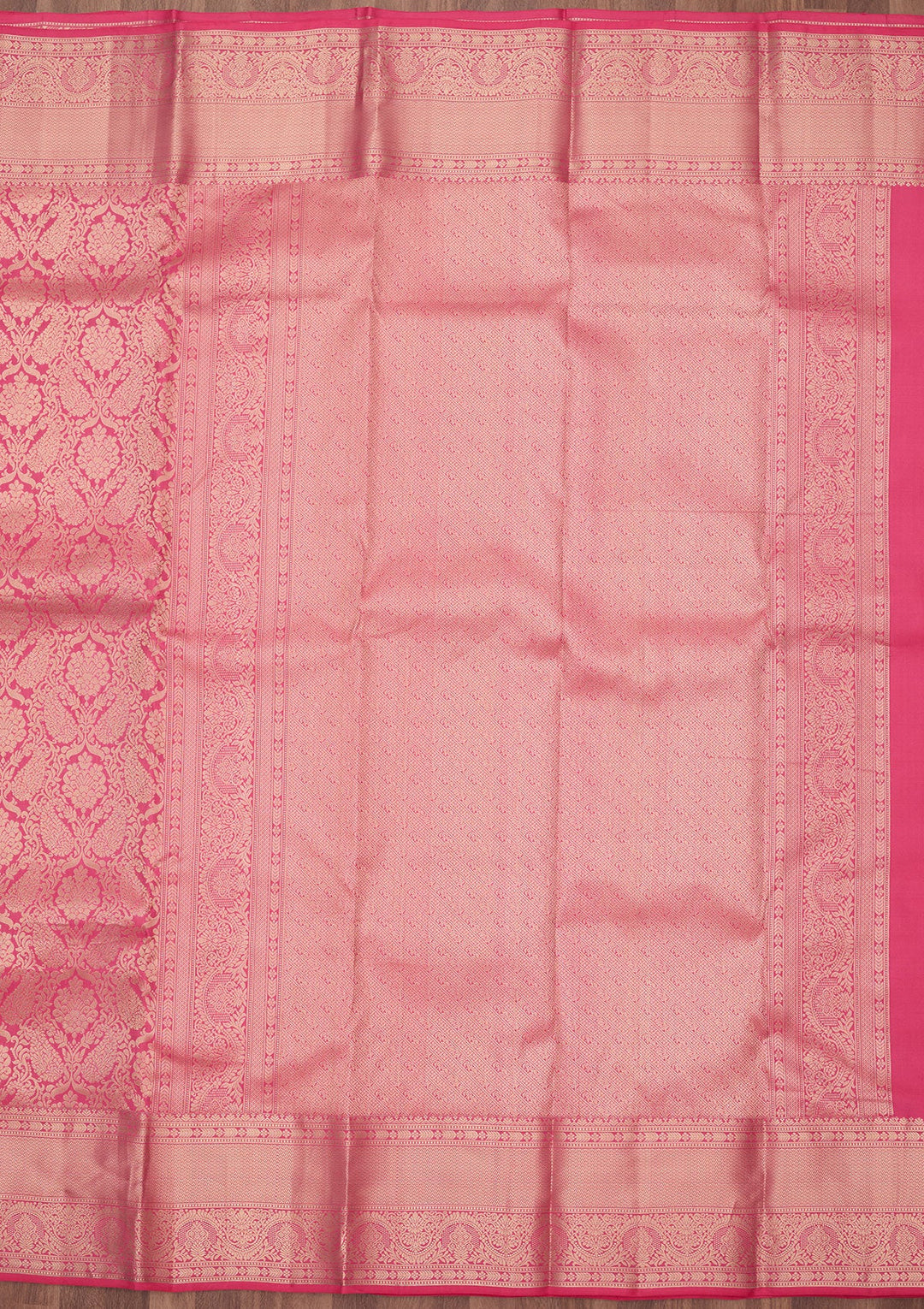 Pink Zariwork (Silver) Silk Silk_Saree