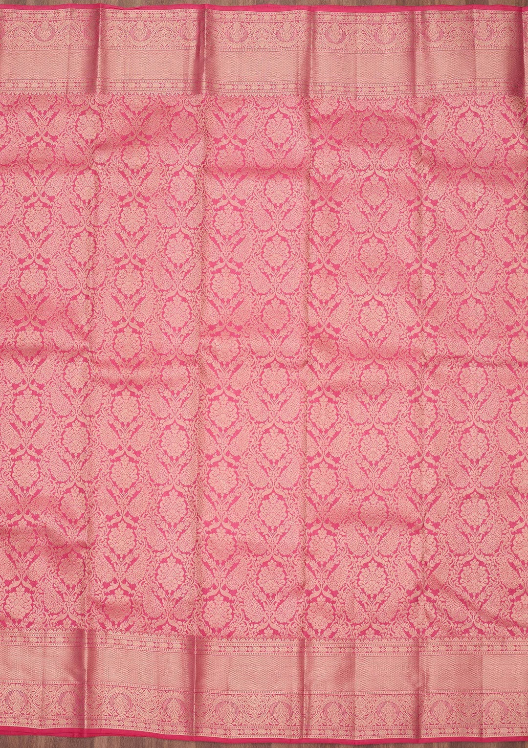 Pink Zariwork (Silver) Silk Silk_Saree