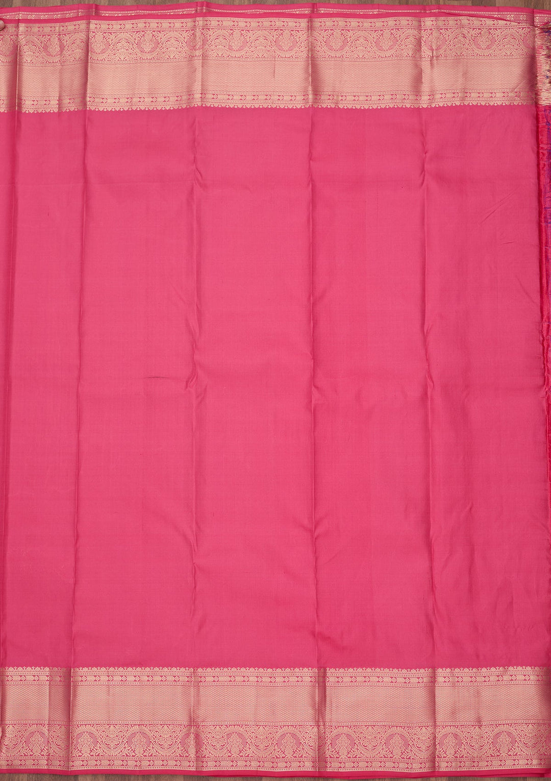 Pink Zariwork (Silver) Silk Silk_Saree