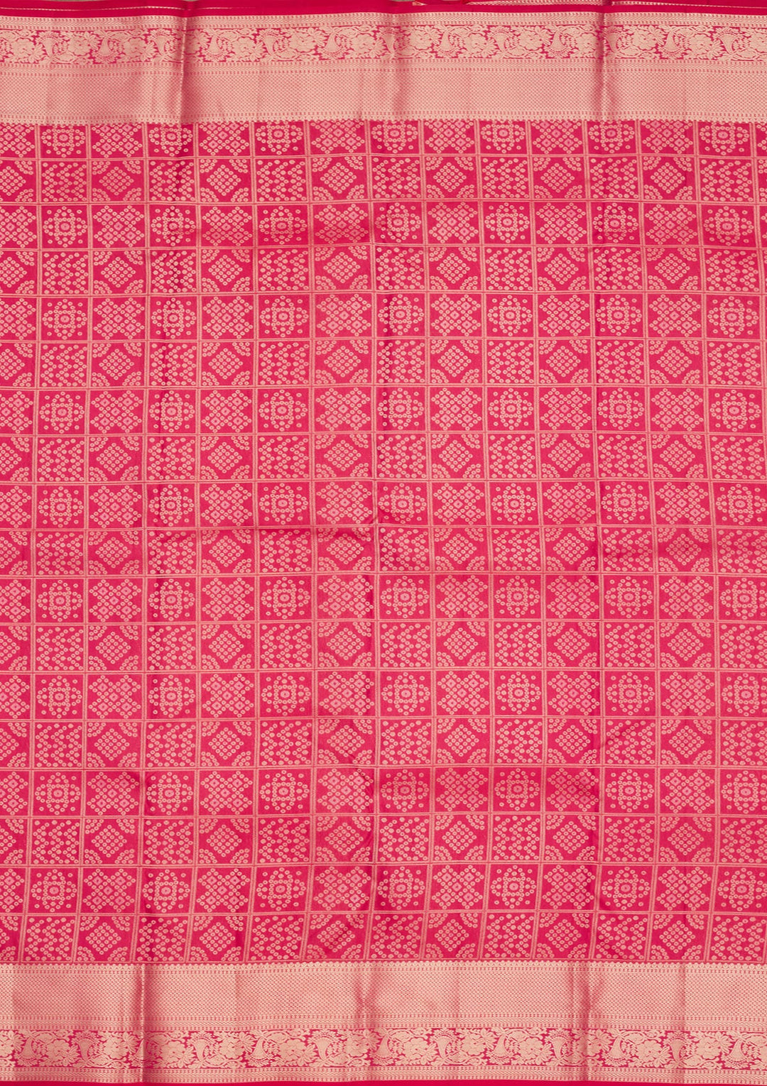 Rani Pink Zariwork Pure Silk Saree-koskii