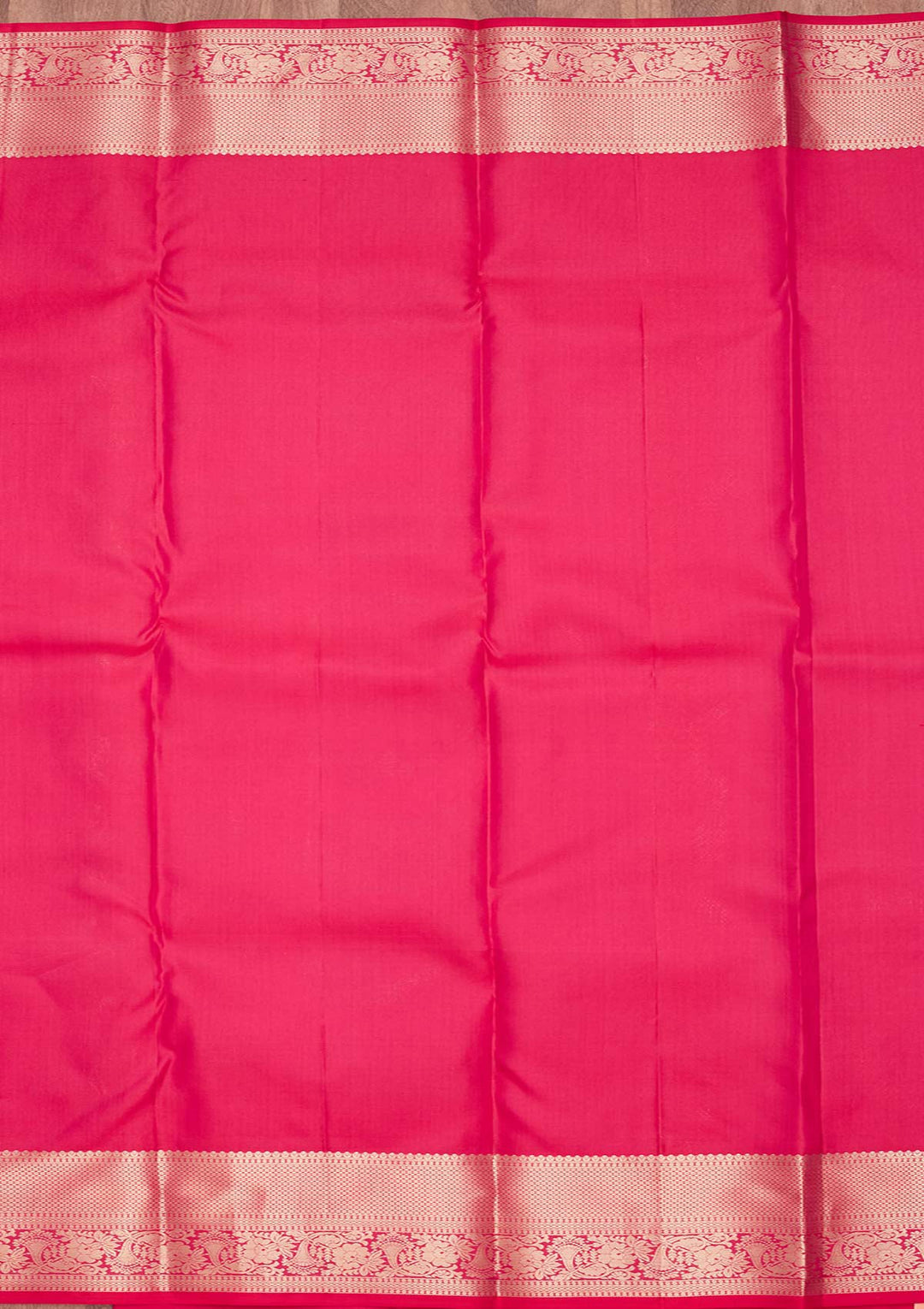 Rani Pink Zariwork Pure Silk Saree-koskii
