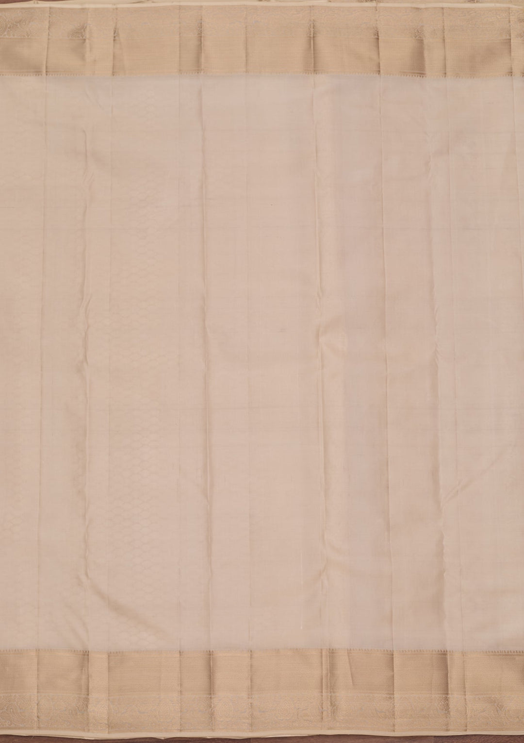 Cream Kanjivaram Pure Silk Saree